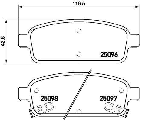 NF PARTS Комплект тормозных колодок, дисковый тормоз NF0015211